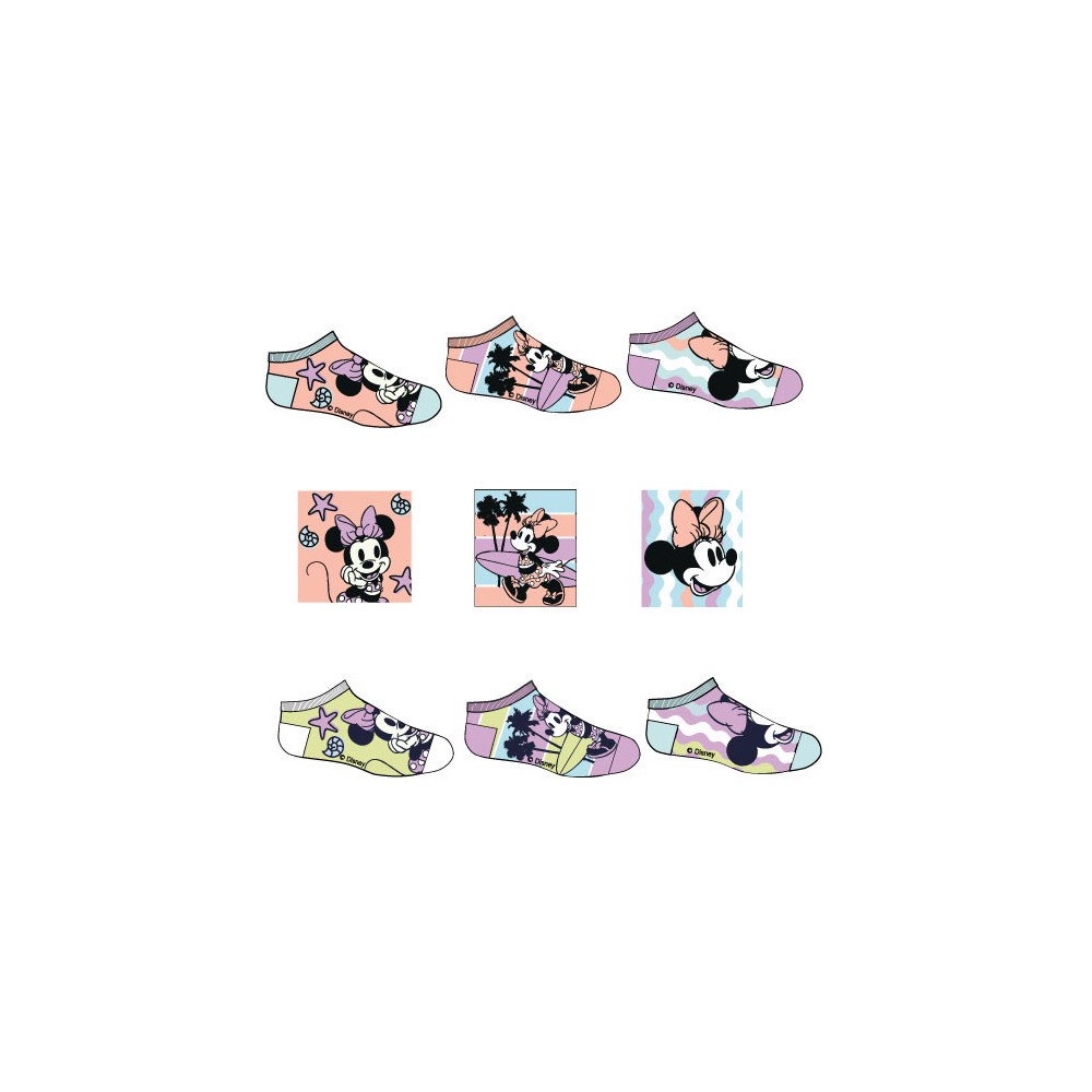 Disney Minnie  Seaside children's invisible socks 23-34