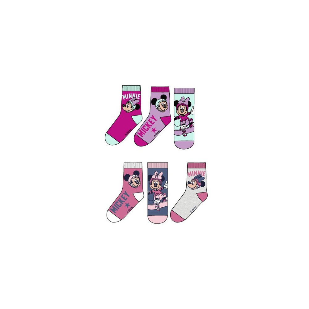 Disney Minnie  Skate kids socks 23-34