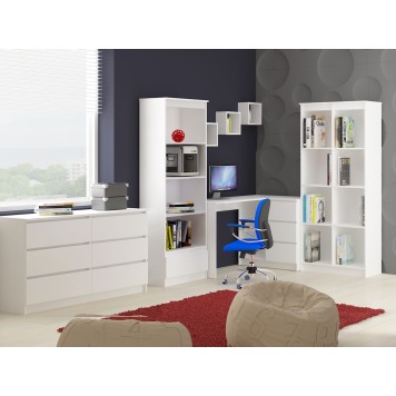 Lot de 3 Etagères mural 25x15x25 Cm Blanche