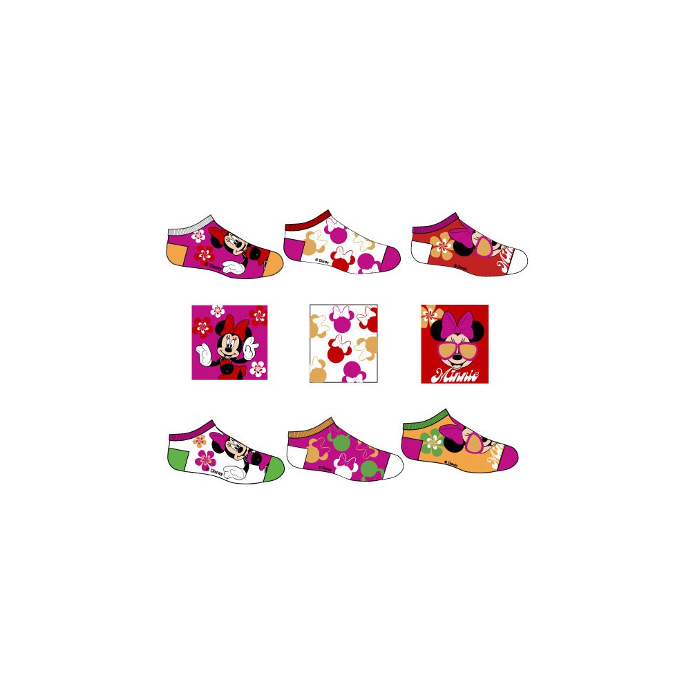Disney Minnie  Sun children's ankle socks 23-34
