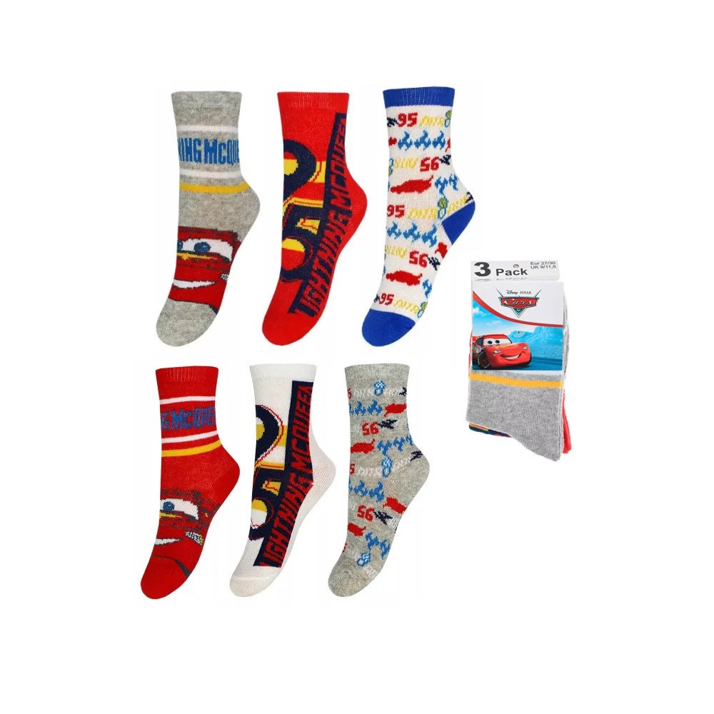 Disney Cars kids socks 23-34