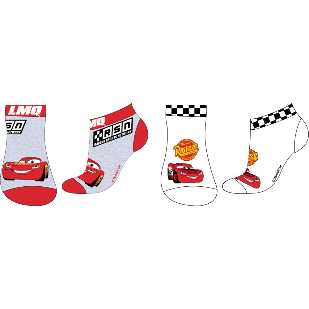 Disney Cars kids ankle socks 23-34
