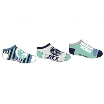 Jurassic World kid's no-show socks 23/26