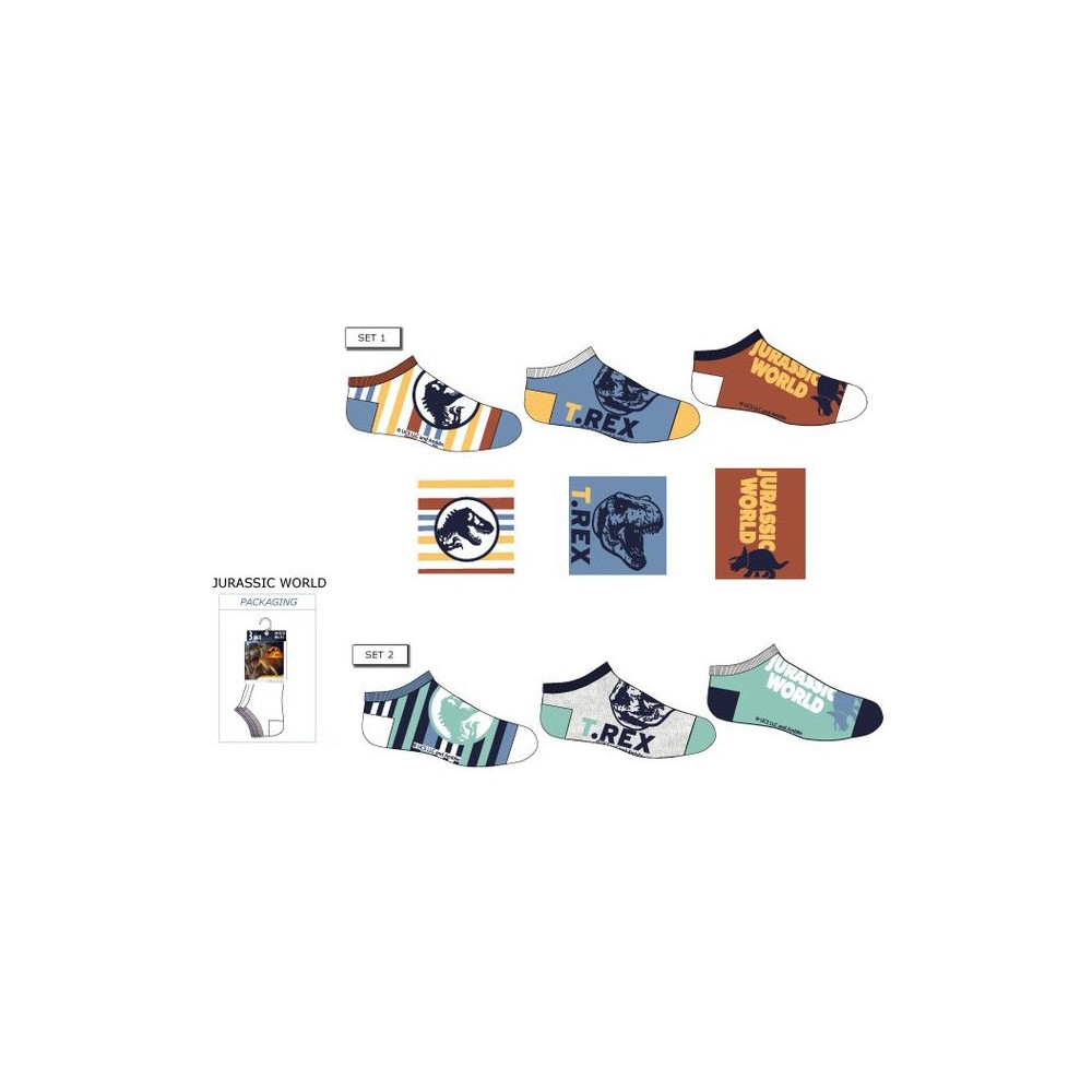 Jurassic World children's secret socks 23-34
