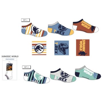 Jurassic World children's secret socks 23-34