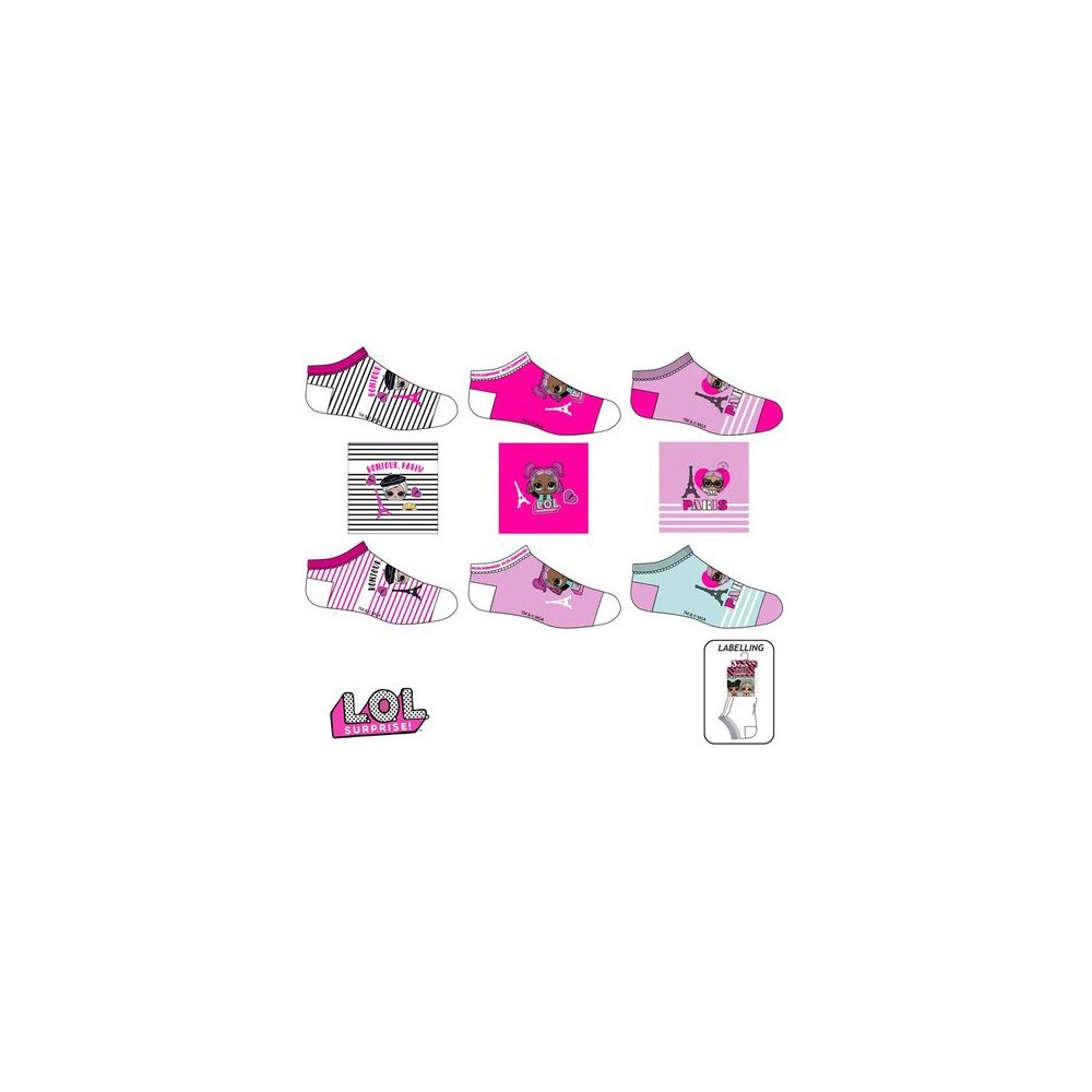 LOL Surprise children's no-show socks 23-34