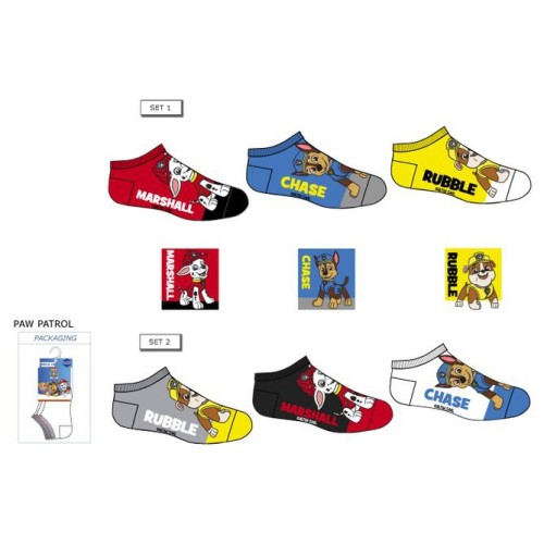 Paw Patrol children's invisible socks 23-34