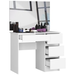 TOALETKA KOSMETYCZNA Z LUSTREM T-6/SL 900x600 PRAWA BIAŁA