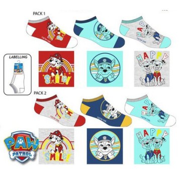Paw Patrol children's no-show socks 23-34