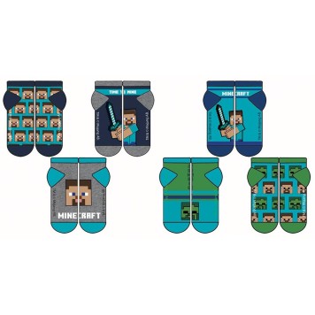 Minecraft children's hidden socks 23-38