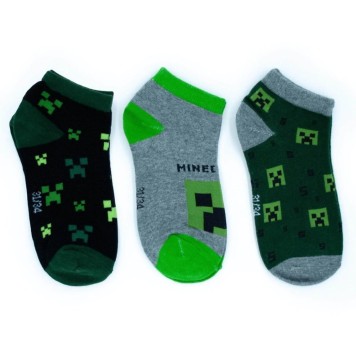 Minecraft children's no-show socks 31/34