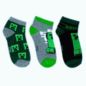 Minecraft children's no-show socks 31/34