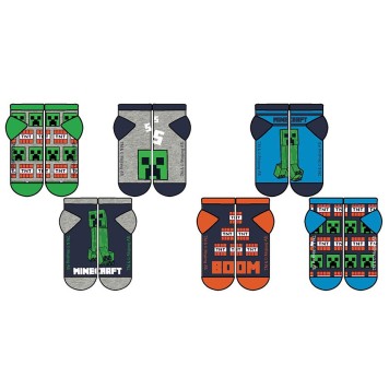 Minecraft children's no-show socks 23-38