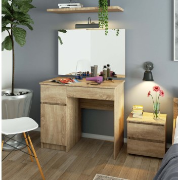 Toaletka z lustrem CLP P-2/SL 900x600 LEWE DĄB SONOMA