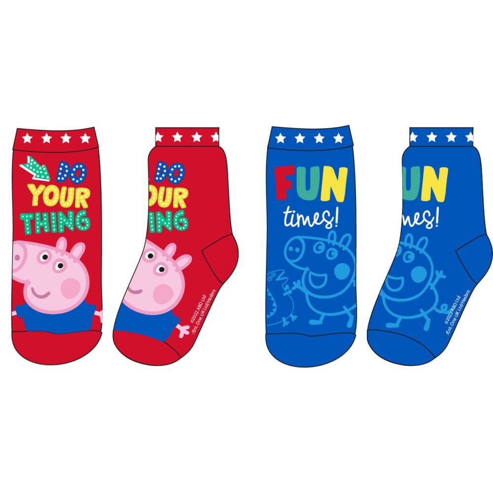 Peppa Pig Fun Times children's socks 23-34
