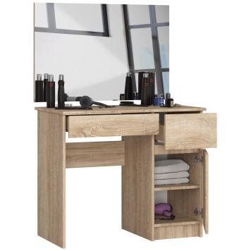 Toaletka z lustrem CLP P-2/SL 900x600 PRAWA DĄB SONOMA