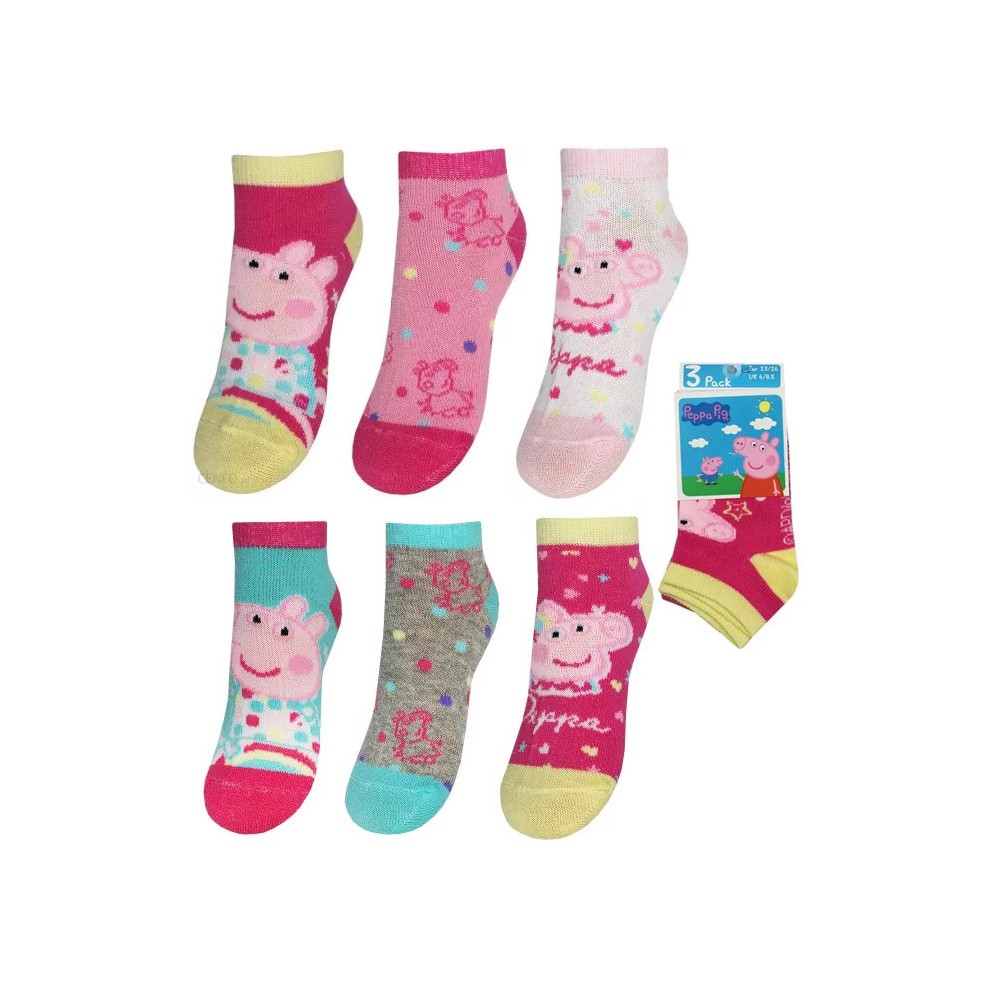 Peppa Pig children's no-show socks 23-34