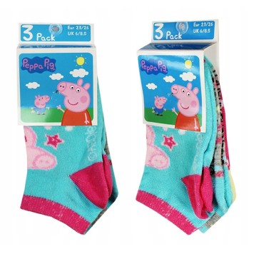 Peppa Pig children's no-show socks 23-34