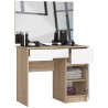 Toaletka z lustrem CLP P-2/SL 900x600 PRAWA DĄB SONOMA / BIAŁA