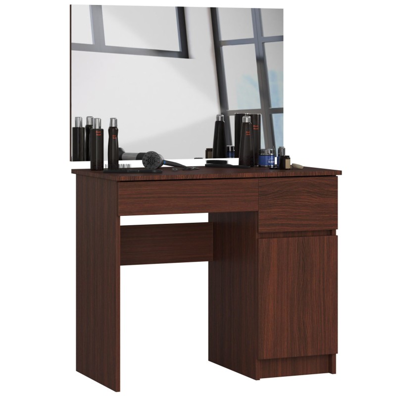 Toaletka z lustrem CLP P-2/SL 900x600 PRAWA WENGE Toaletka z lustrem CLP P-2/SL 900x600 PRAWA WENGE