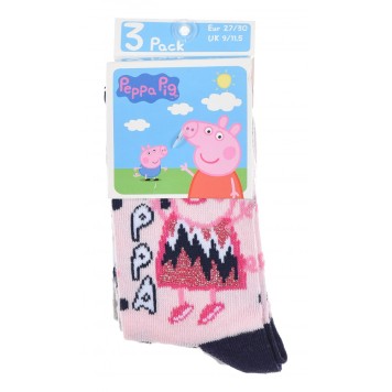 Peppa Pig Sparkle Steps kids socks 23/26
