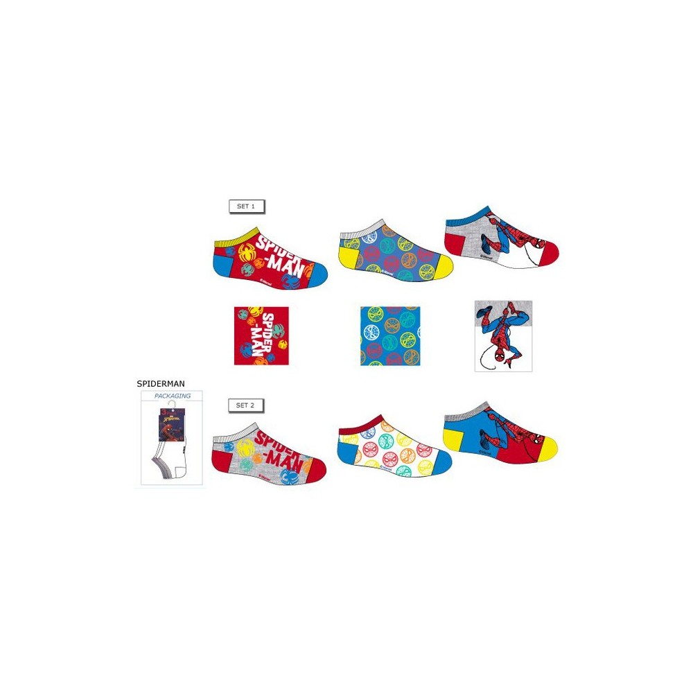 Spiderman children’s ankle socks 23-34