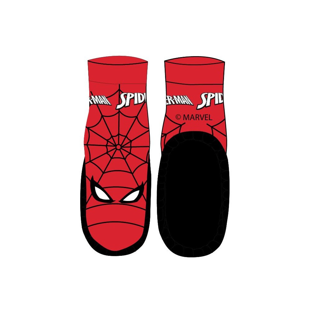 Spiderman leather sole socks 23-28