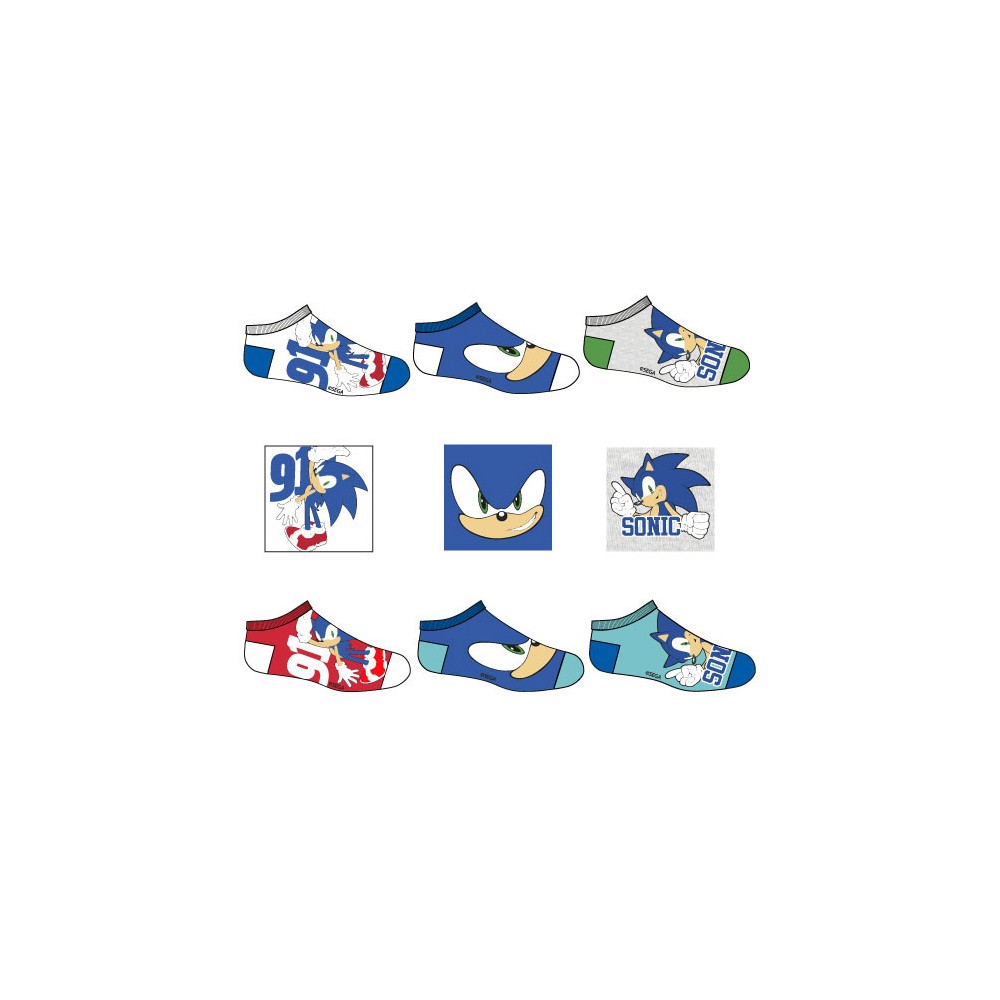 Sonic the Hedgehog Energy Sonic the Hedgehog Kids Ankle Socks 23-34