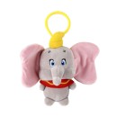 Disney Dumbo Grey 3D plush figure with hanger, bag decoration 13 cm
