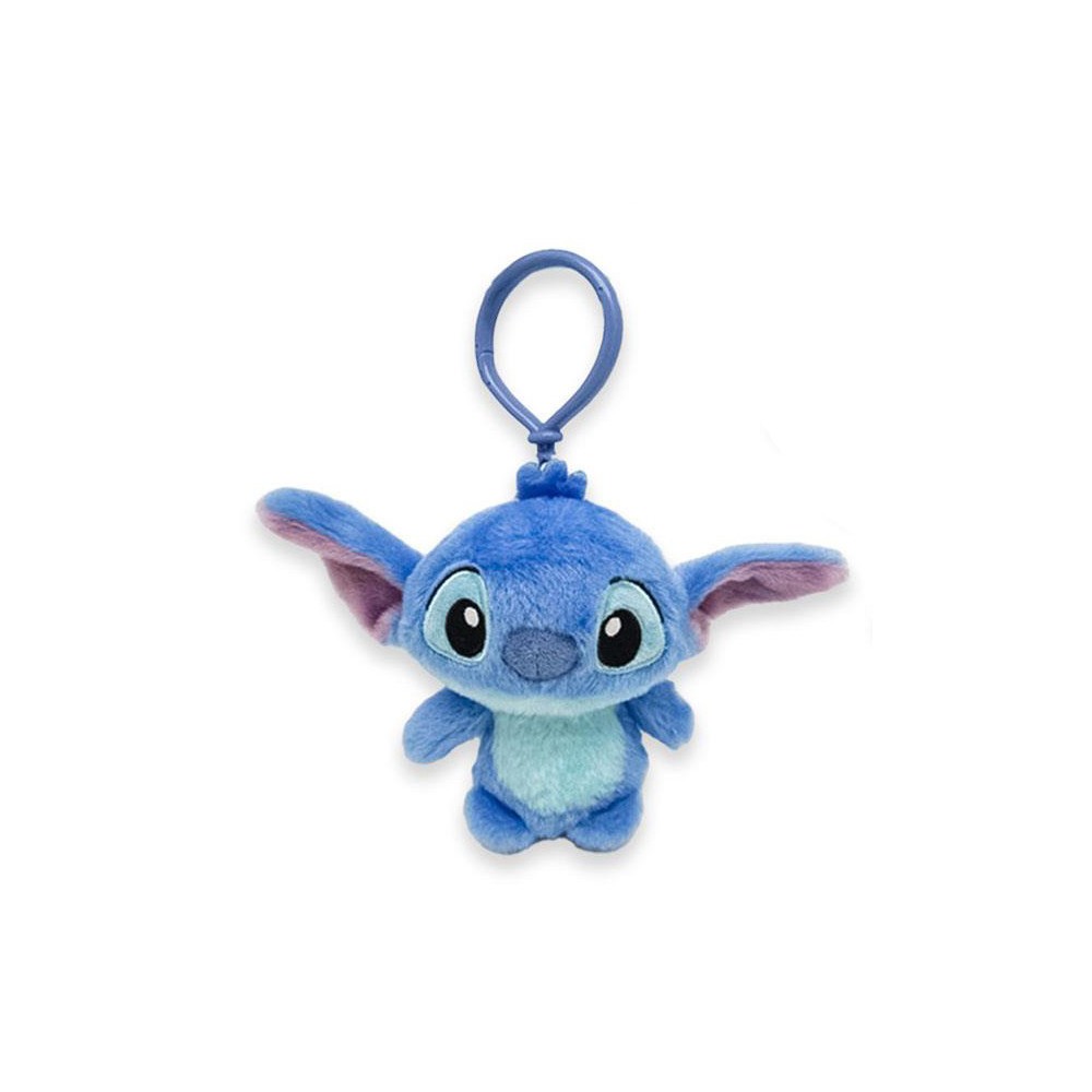 Disney Lilo and Stitch Blue 3D plush figure with hook, bag decoration 12 cm
