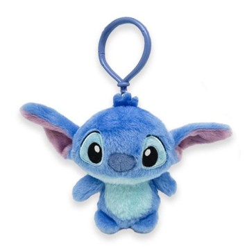 Disney Lilo and Stitch Blue 3D plush figure with hook, bag decoration 12 cm