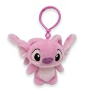 Disney Lilo and Stitch Pink 3D plush figure with hook, bag accessory 12 cm