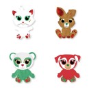 Animals Christmas plush surprise figure in 4 variations