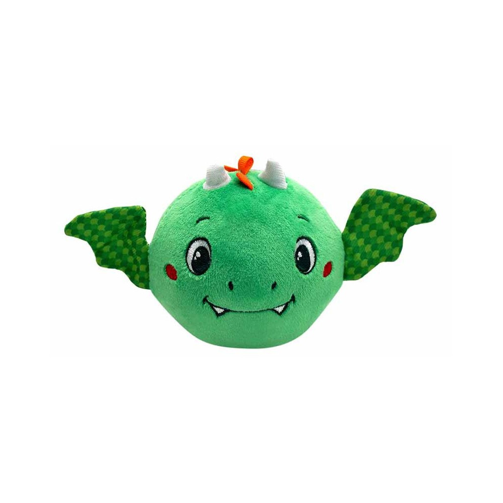 Animals Finley Dragon plush ball figure, baby rattle Clementoni