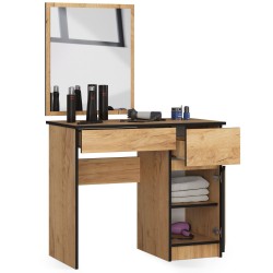 TOALETKA KOSMETYCZNA Z LUSTREM P-2/SL 500x600 PRAWA DĄB CRAFT