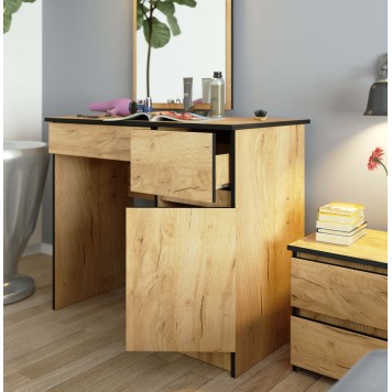 TOALETKA KOSMETYCZNA Z LUSTREM P-2/SL 500x600 PRAWA DĄB CRAFT