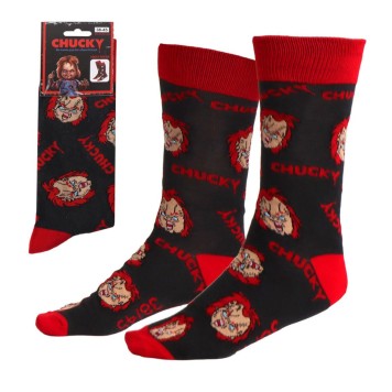 Chucky Head adult long socks 38/45