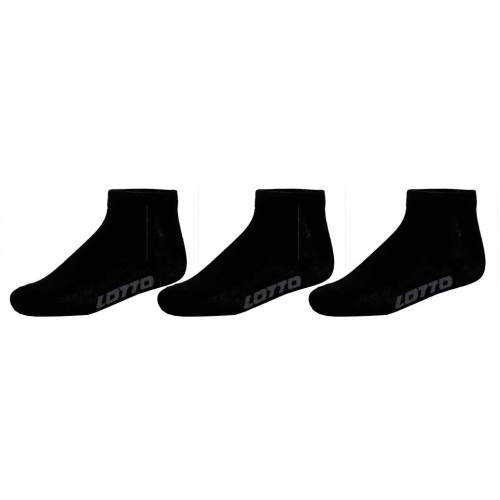 Lotto Black men's no-show socks 43/46
