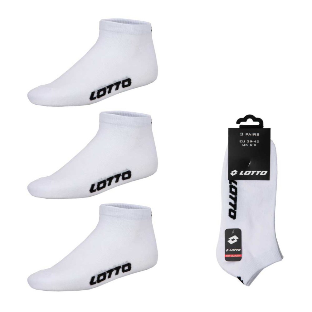 Lotto White men's invisible socks 36/42
