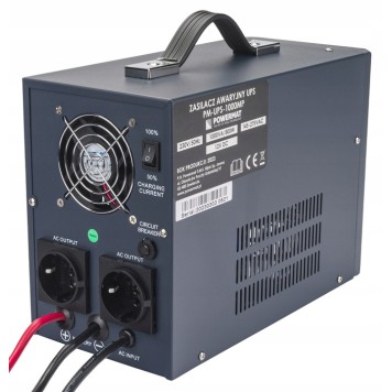 Zasilacz Awaryjny UPS LCD 1000VA 800W Przetwornica PM-UPS-1000MP