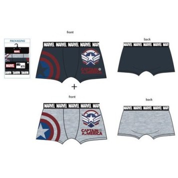 Avengers Marvel, Captain America Men's Boxer Shorts 2 pieces/pack (S-XL)