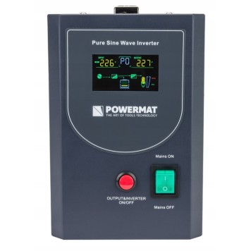 Zasilacz Awaryjny UPS LCD 1000VA 800W Przetwornica PM-UPS-1000MP