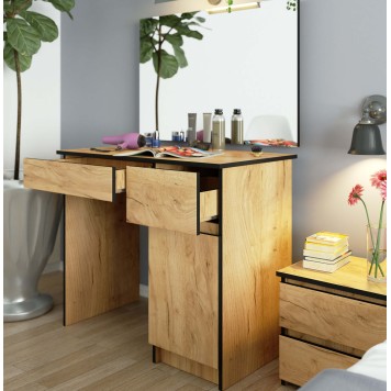 Toaletka z lustrem CLP P-2/SL 900x600 PRAWA DĄB CRAFT