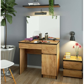 Toaletka z lustrem CLP P-2/SL 900x600 PRAWA DĄB CRAFT