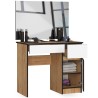 Toaletka z lustrem CLP P-2/SL 900x600 PRAWA DĄB CRAFT / BIAŁA