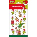 The Grinch Dr Seuss tattoo set, 13 pieces