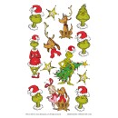 The Grinch Dr Seuss tattoo set, 13 pieces