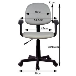 FOTEL OBROTOWY FD-3 CZERWONY