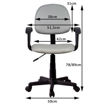 FOTEL OBROTOWY FD-3 CZERWONY