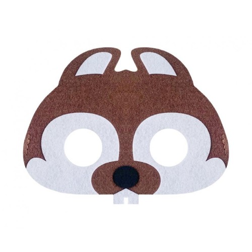 Animals Beaver, Felt Mask 17.5 cm